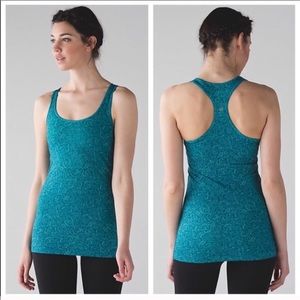 Lululemon Teal Bali Cool Breeze Racer Back Tank